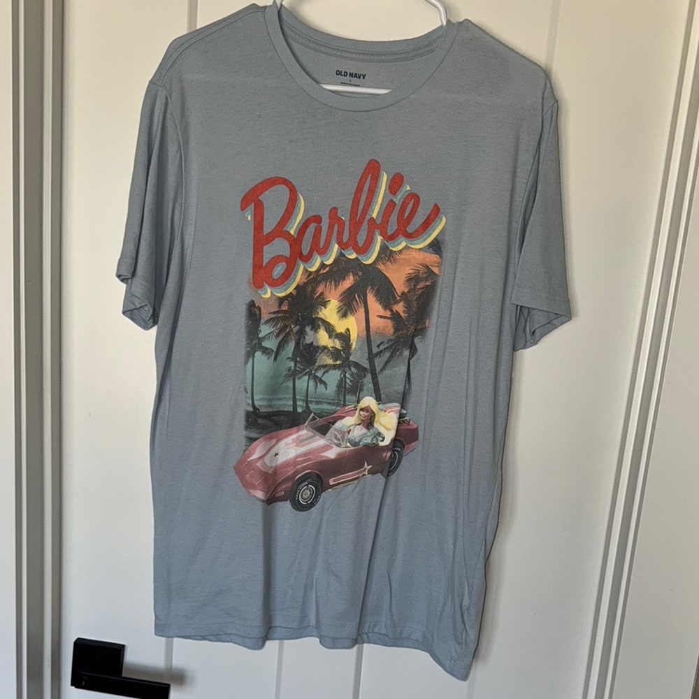 Old Navy Light Blue Graphic T-Shirt